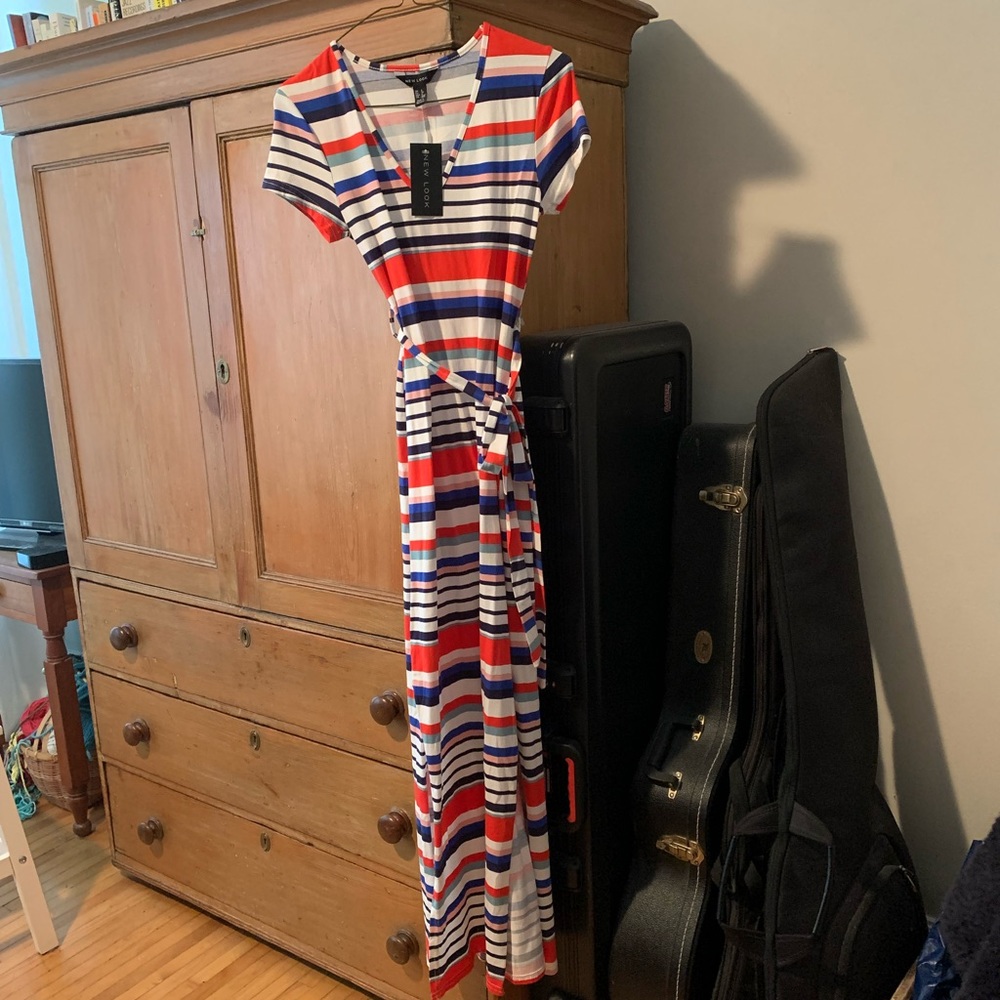 NWT ASOS striped New Look maxi-dress